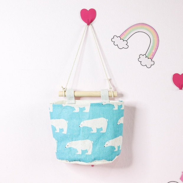 Petit panier de rangement mural